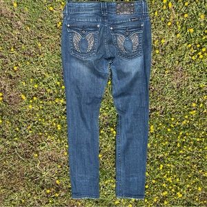 Miss Me Skinny Jeans size 29 Embellished Wings